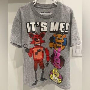 Boy’s “Five Nights at Freddy’s” Gray Short Sleeve T-Shirt